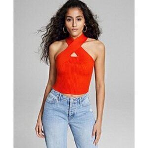 NWT And Now This Women's Ribbed Halter Top